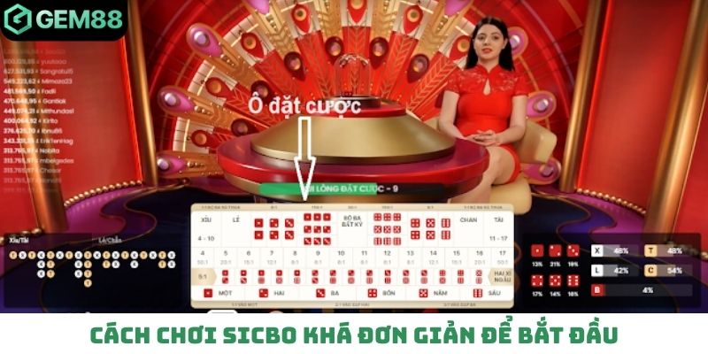 Cách chơi Sicbo khá đơn giản để bắt đầu